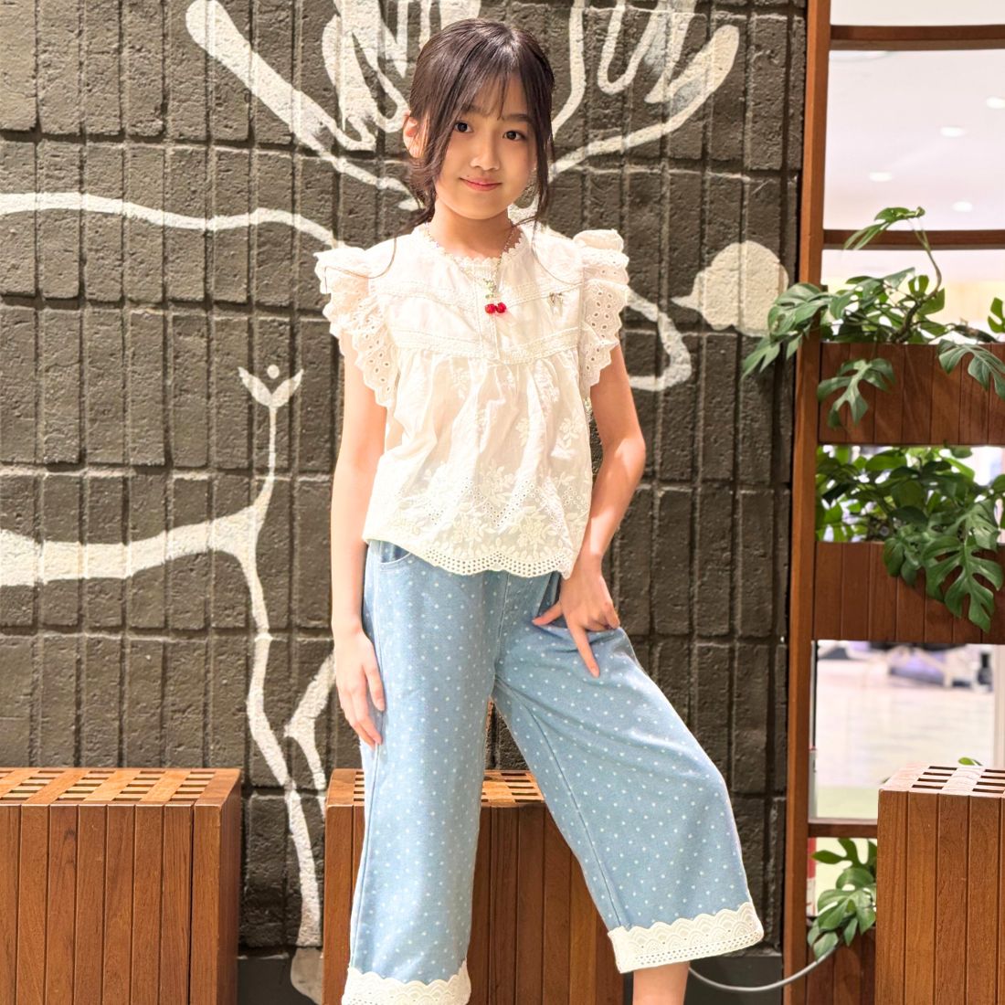 コットンレースチュニック