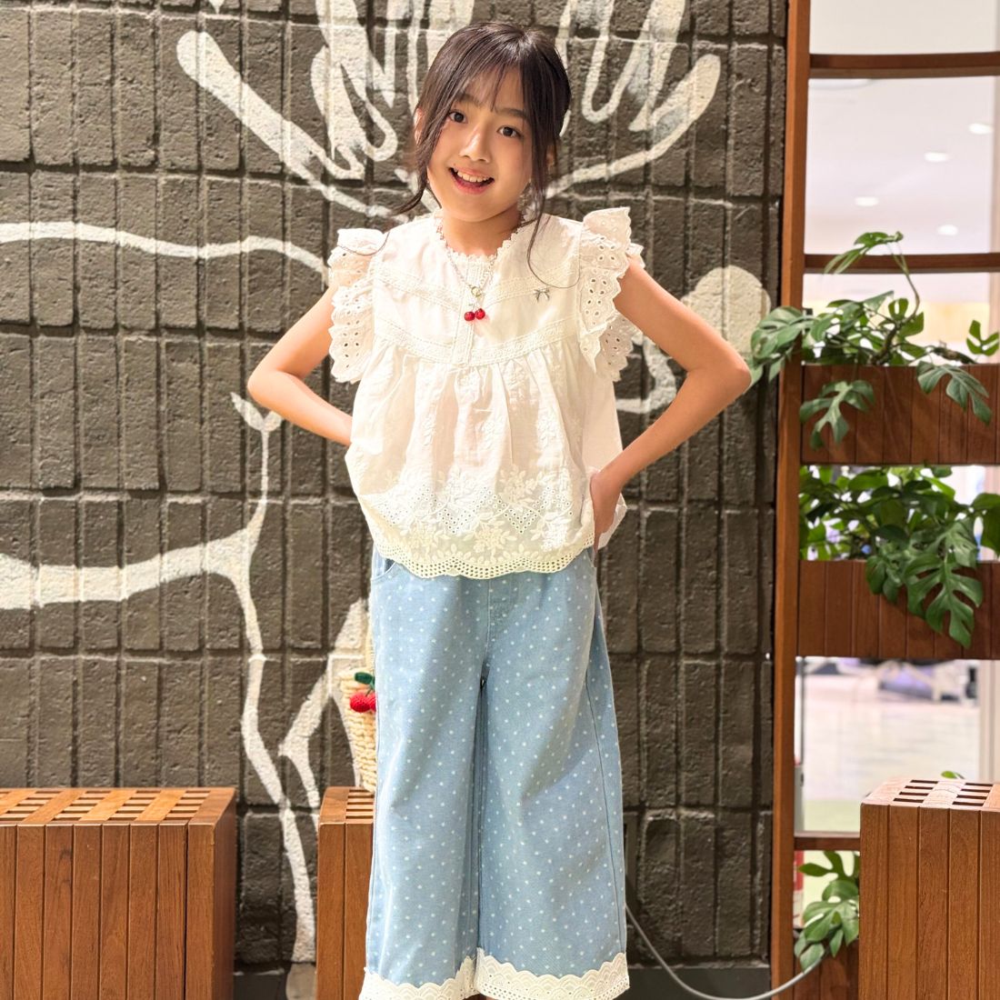 コットンレースチュニック