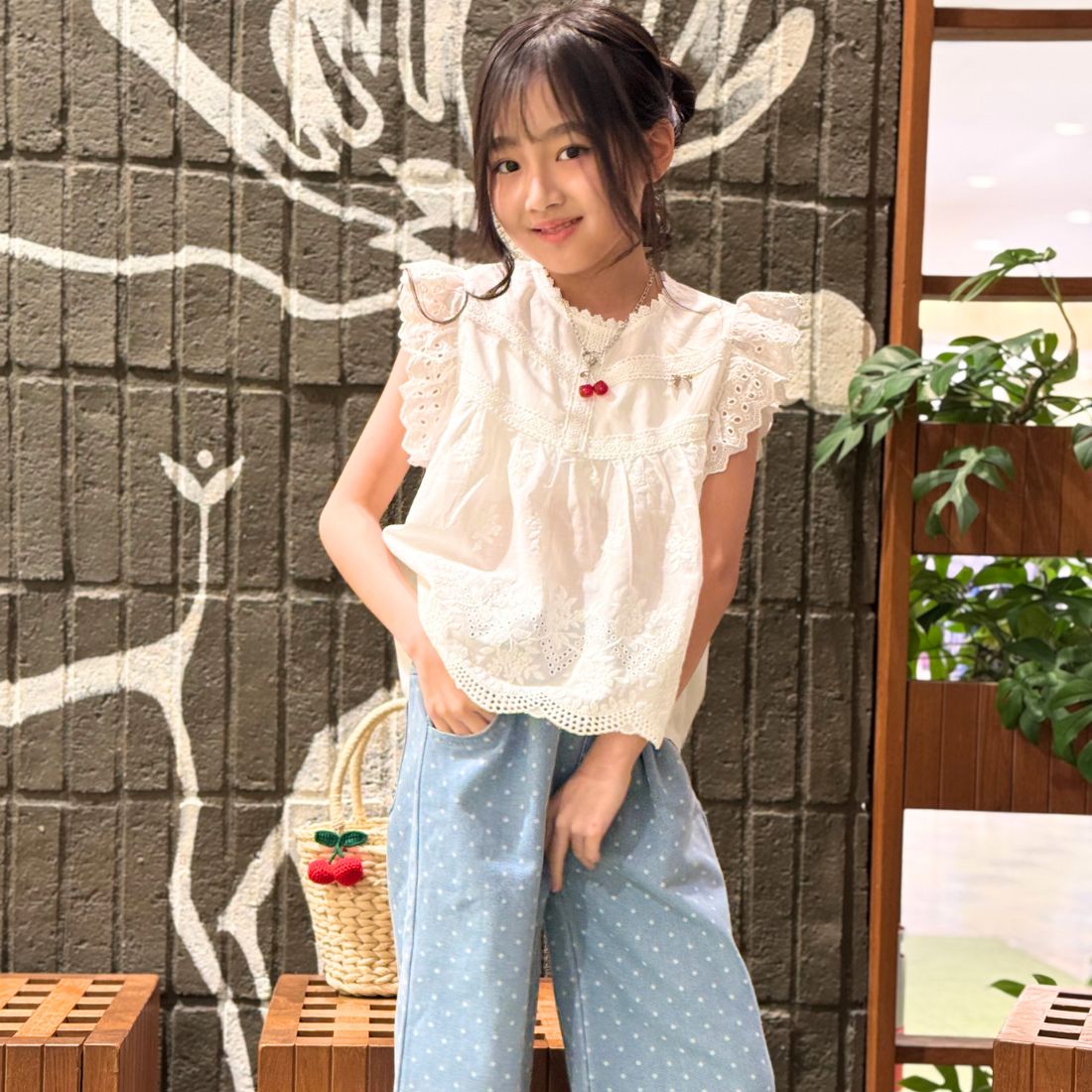 コットンレースチュニック