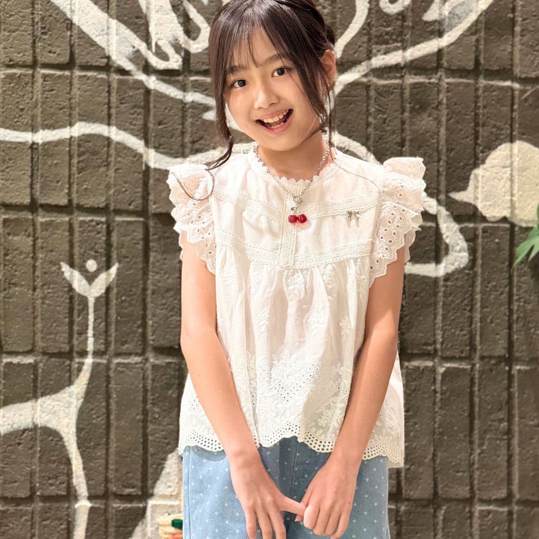 コットンレースチュニック