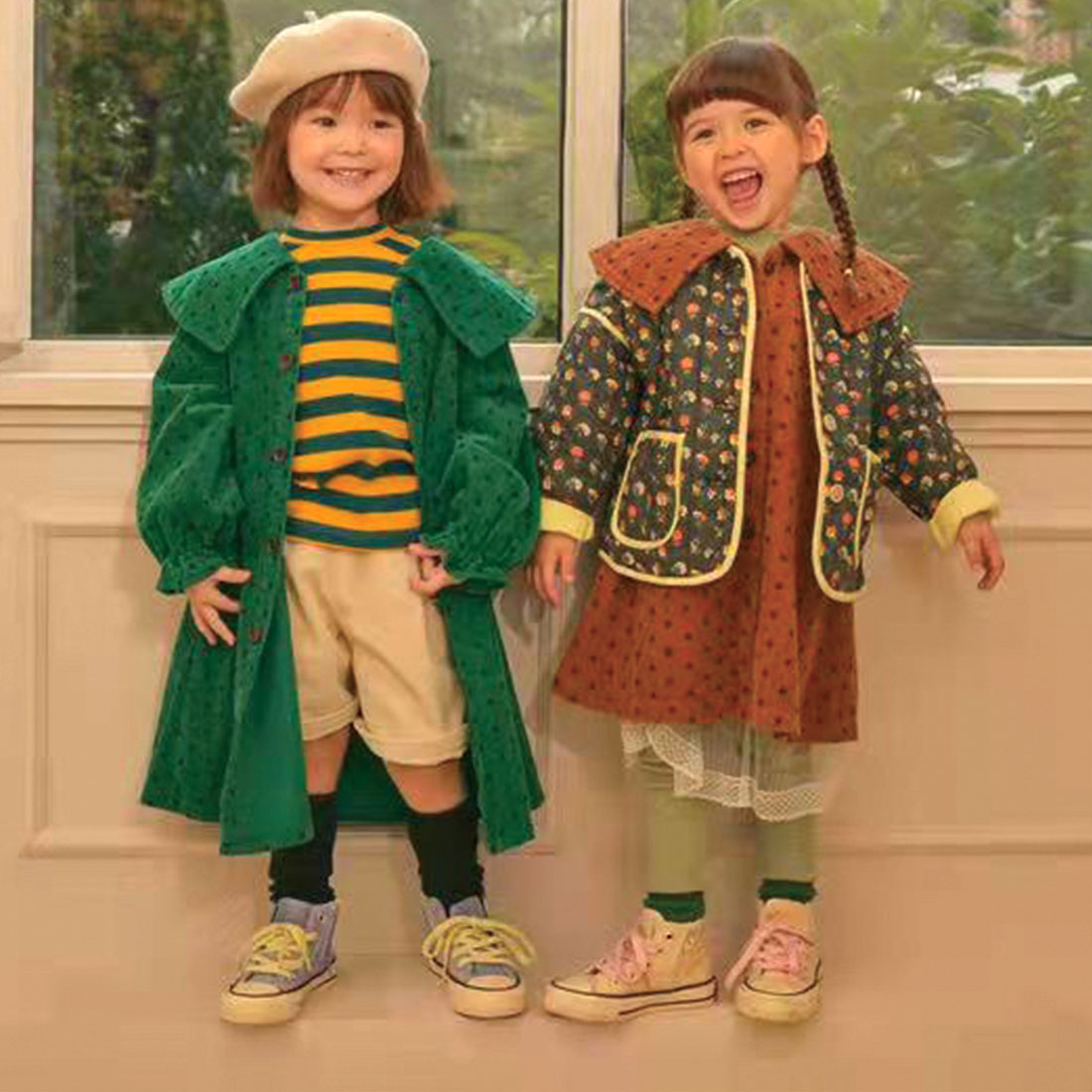 セーラーカラーシャツコールドットワンピース ワンピース Iosonomao イオソノマオ ブランド子供服セレクトショップ