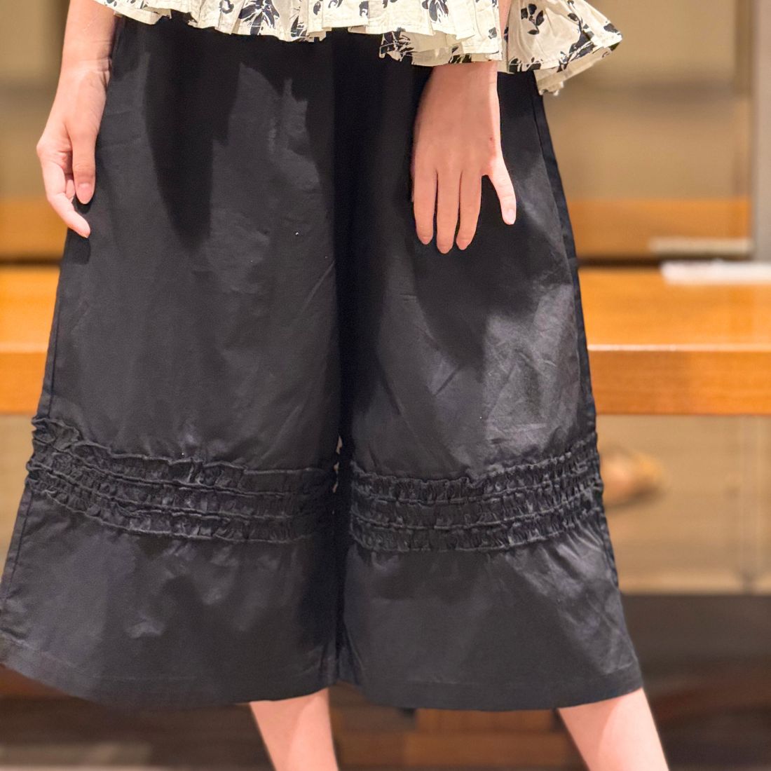 花柄タンクトップチュニック+パンツセット