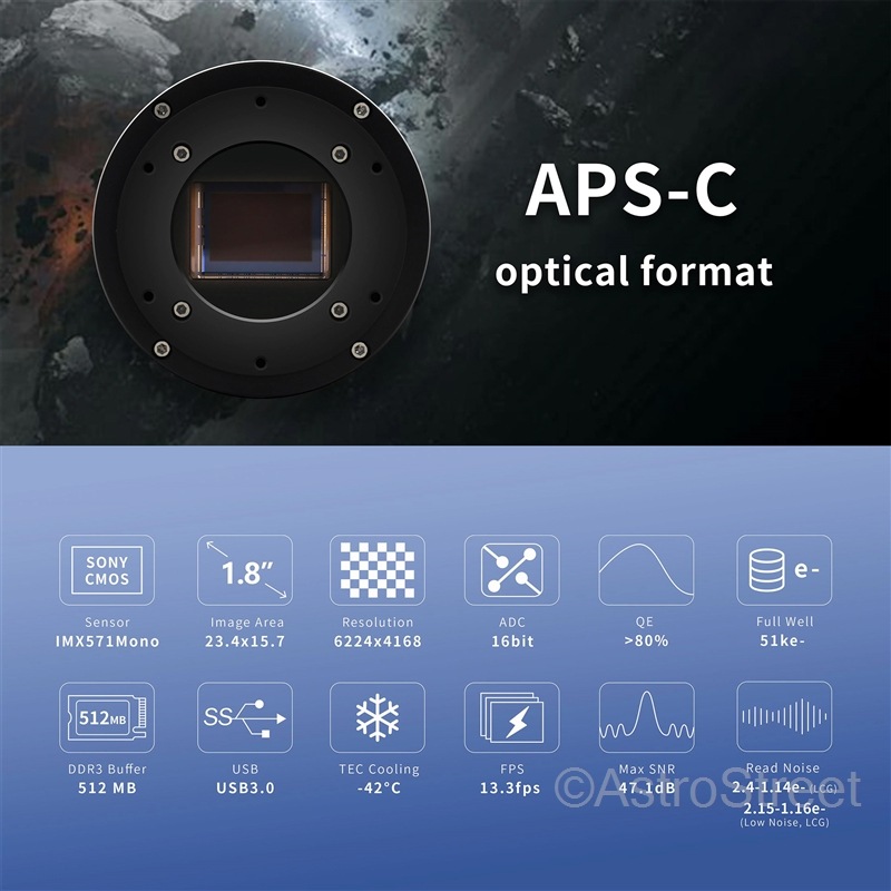 ToupTek ATR2600M ��ѥ�Υ�������顡IMX571M APS-C 512MB