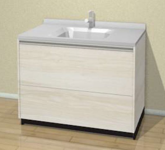 クリナップ ティアリス 化粧台本体 間口100cm オールスライドタイプ