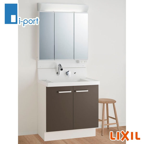 リクシル ピアラ 三面鏡 3面鏡 75 MAR2-753TXJU LIXIL ピアラ AR3N-755SY+MAR2-753TXS 洗面化粧台 間口750mm 扉