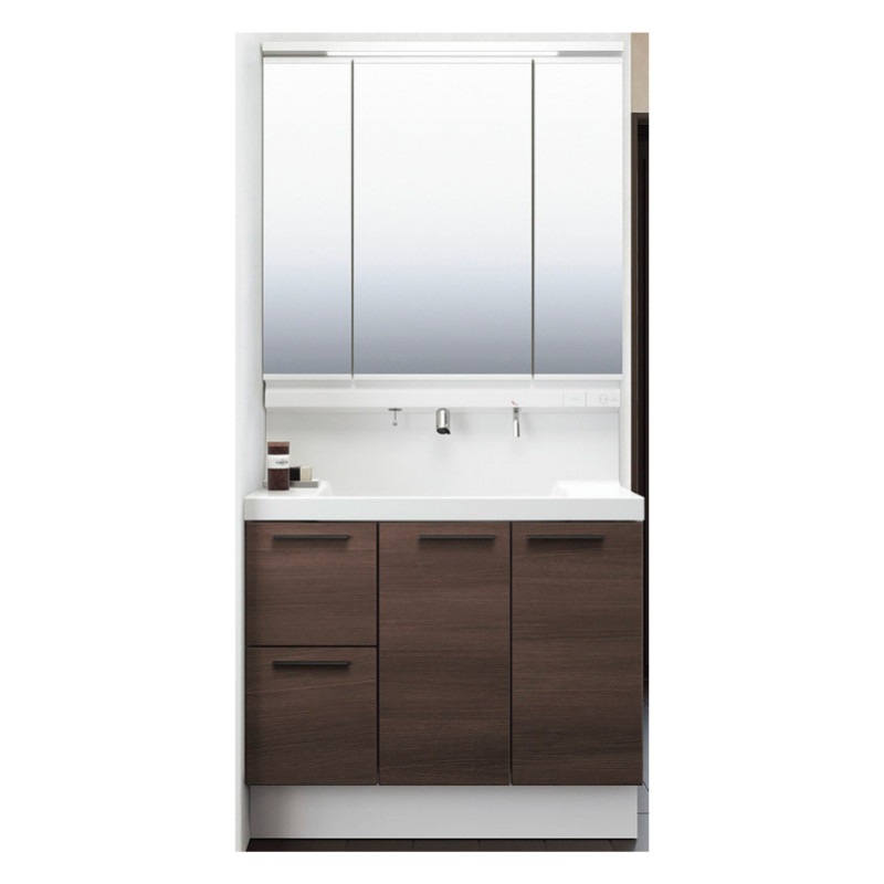 LIXIL クレヴィ【本体・ミラーセット】 奥行500タイプ 間口900mm