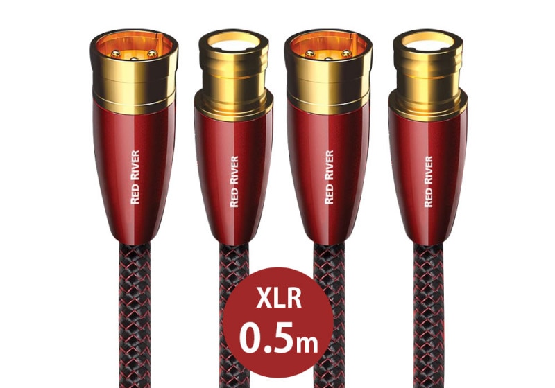 誠実 audioquest オーディオクエスト XLRケーブル(特注品)(0.5m・ペア)レッドリバー audio-quest Redriver  0.5 XLR 返品種別B