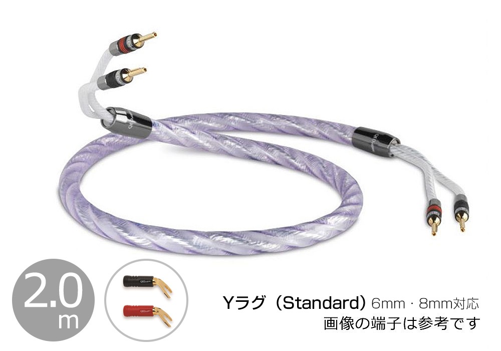 ケーブル・シールド QED Signature Genesis Silver Spiral 2m QED - Signature Genesis Silver Spiral/2.0m（ペア）（完成品
