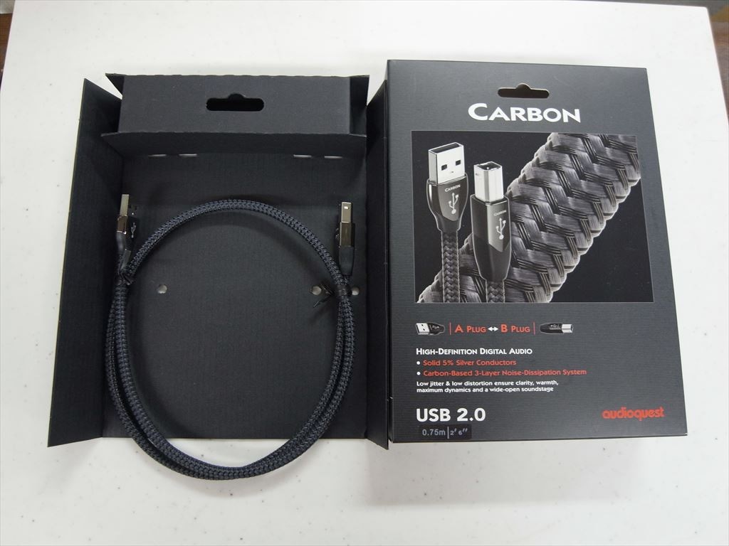 AudioQuest USBケーブル USB2/CAR/0.75M 中古美品 Amazon.co.jp