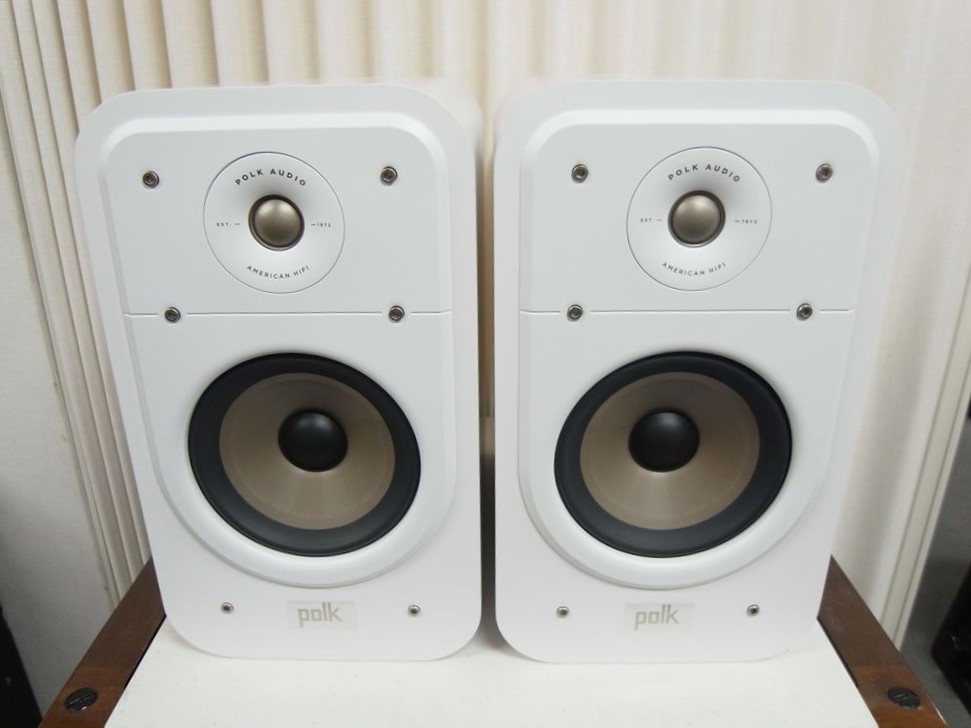［美品］Polk ES20 スピーカー　ホワイト Polk Audio - ES20/WHT/ホワイト（ペア）《JP-u》 | | オーディオ