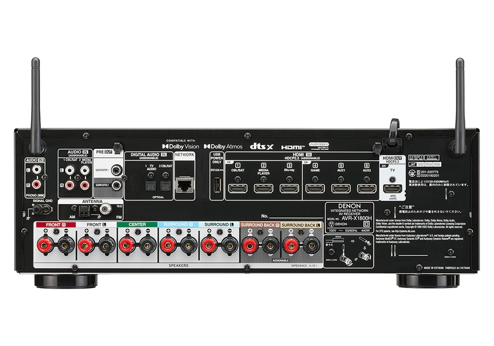 DENON - AVR-X1800H/�֥�å���AVRX1800HK��7.2ch��AV���饦��ɥ쥷���С���JP�աں߸�ͭ��¨Ǽ��