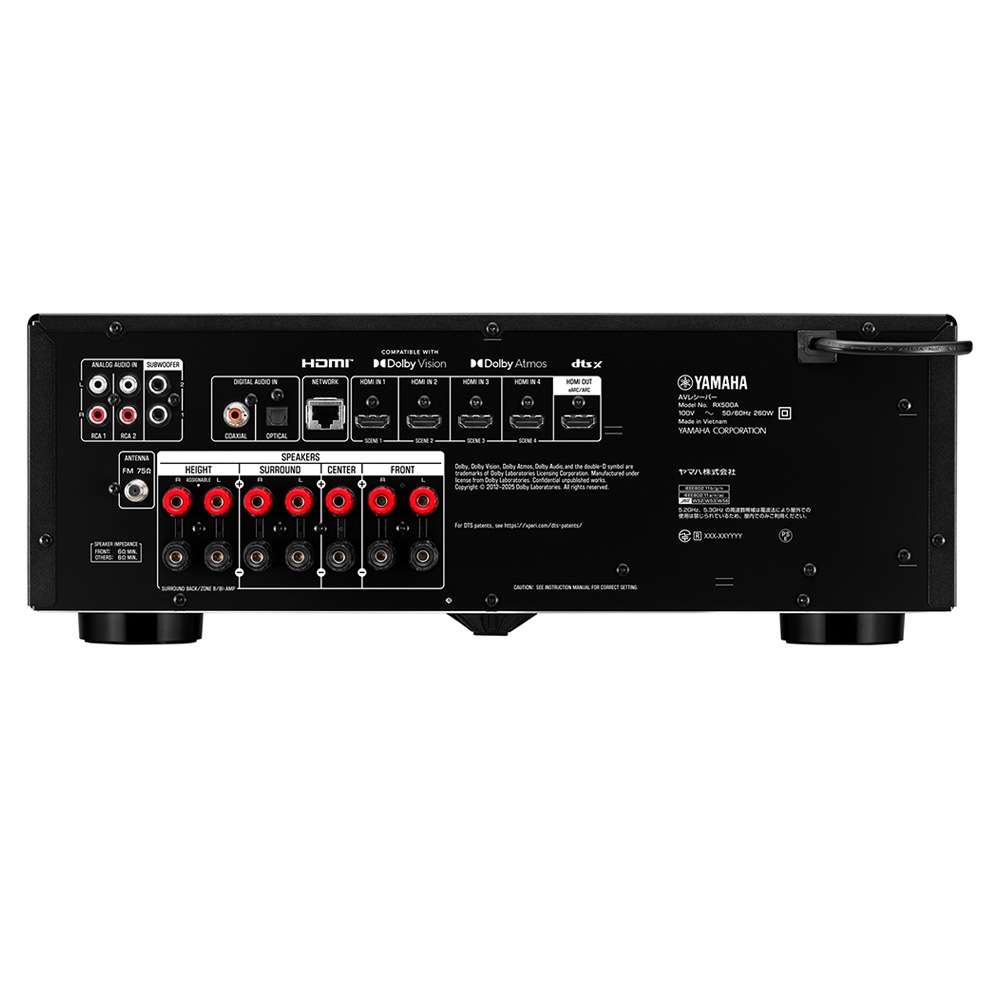 YAMAHA - RX-500A（ブラック）（7.1chネットワークAVレシーバー）《JP