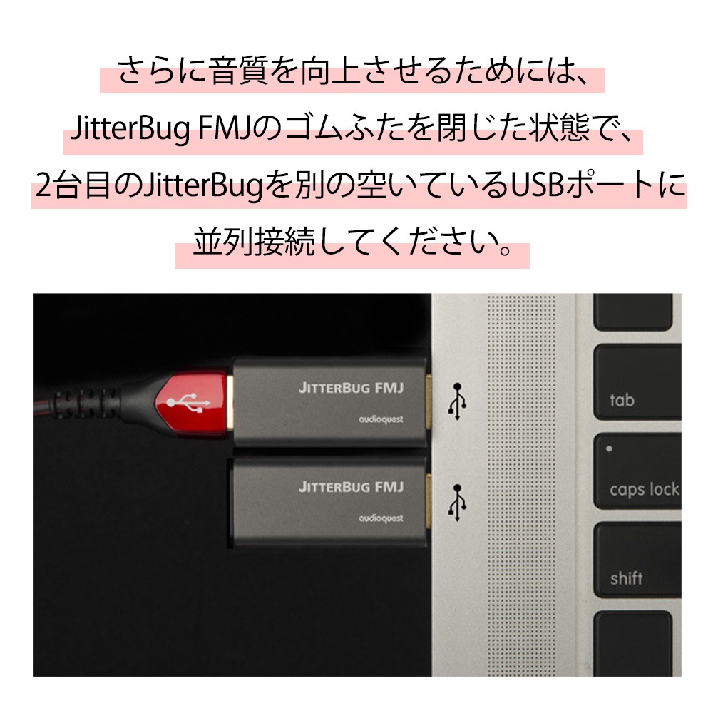 audioquest - JitterBug FMJ��JitterBug Full Metal Jacket�ˡ�USB�Υ����ե��륿���ˡ�JP�աں߸�ͭ��¨Ǽ��