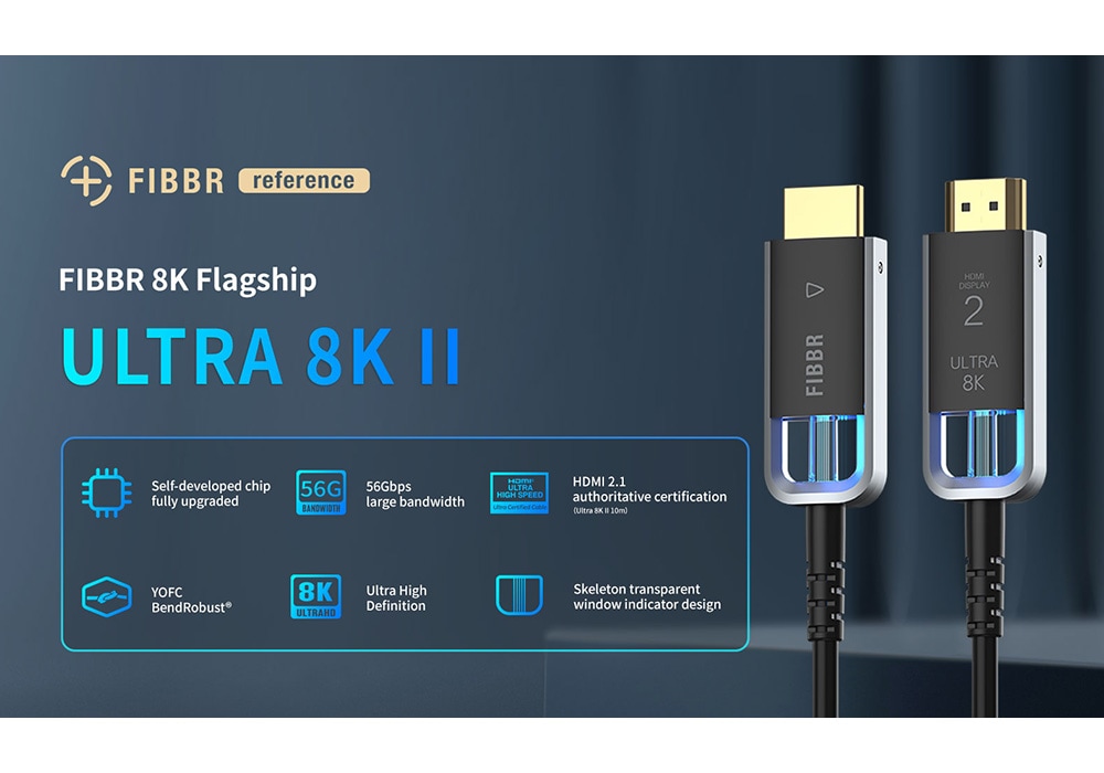 FIBBR - ULTRA 8K II/12.0m（8K対応・56Gbps・光ファイバーHDMI