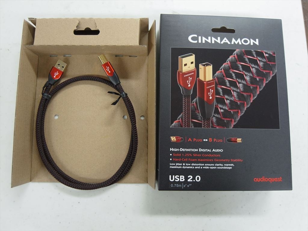 audioquest - USB2 CINNAMON/0.75m/AB《JP-u》