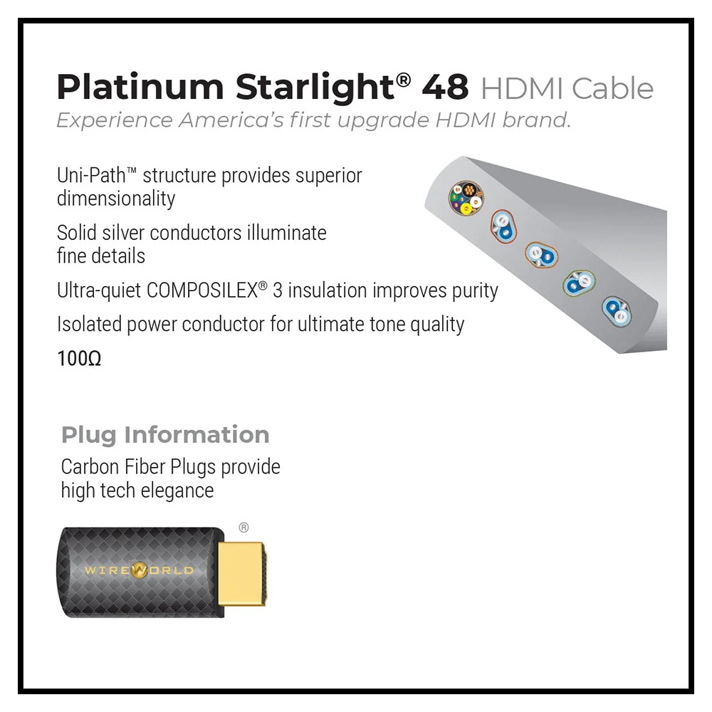 WIREWORLD - PSH48/1.0m��8K�б���48Gbps��HDMI�����֥�ˡ�Platinum Starlight 48���JP�աڥ᡼��������ʡ�Ǽ���ϳ�ǧ�头Ϣ����