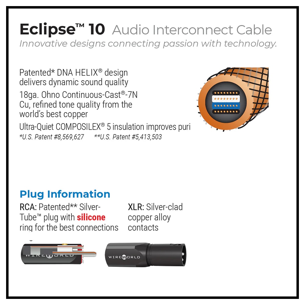 WIREWORLD - ECI10RCA/1.5m��RCA�����֥롦�ڥ��ˡ�Eclipse 10�䥨����ץ�10��JP�աڥ᡼��������ʡ�Ǽ���ϳ�ǧ�头Ϣ����