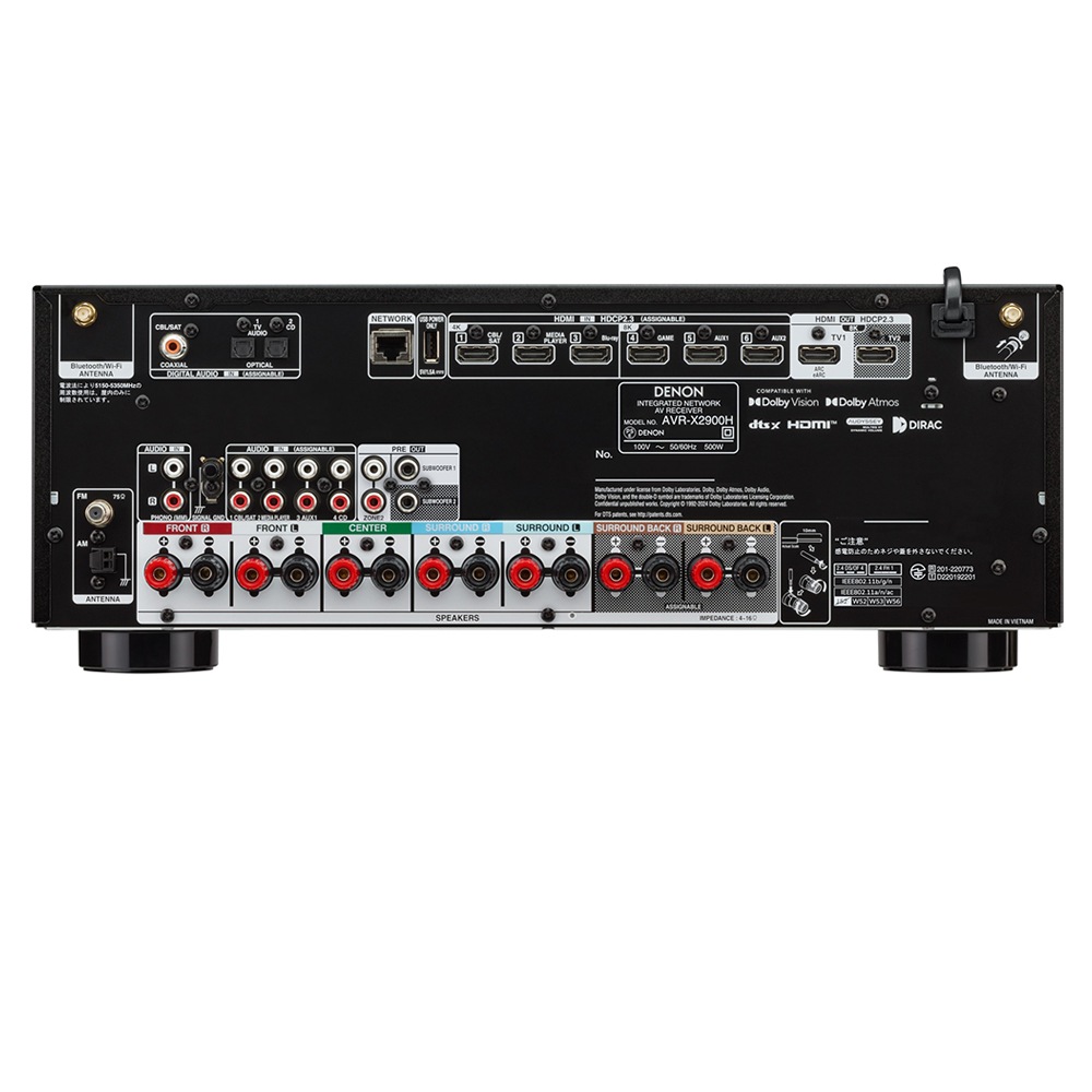 DENON - AVR-X2900H/ブラック（AVRX2900HK）（7.2ch・AVサラウンド