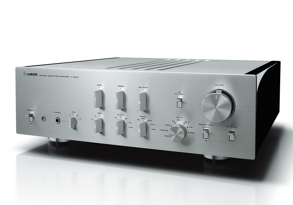 ★動確済★【直接可（送料値引）中浦和周辺】YAMAHA MSP5 ケーブル付 YAMAHA - C-5000/SP（シルバー）（プリアンプ）《JP》【5/8～対応