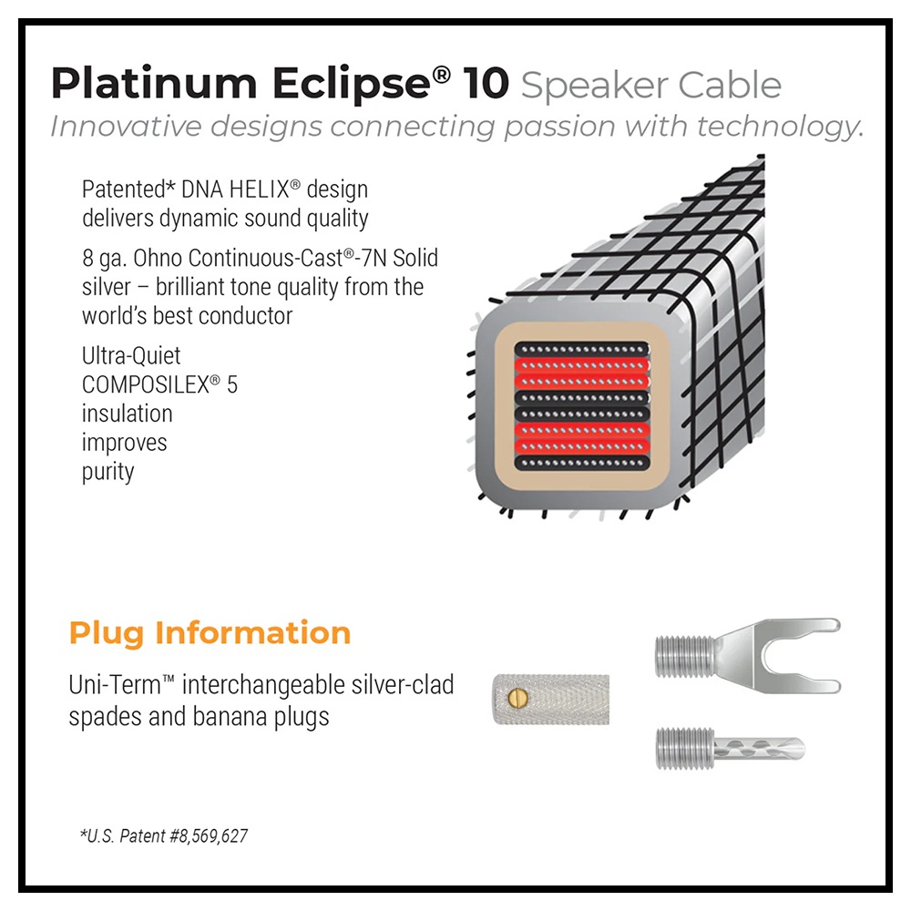 WIREWORLD - PES10/2.5m�ʥ��ԡ����������֥롦���󥰥�磻�䡼���ڥ�/��ü������ˡ�Platinum Eclipse 10��ڼ�������/�׻�����ѡۡ�JP�ա�Ǽ���ϳ�ǧ�头Ϣ����
