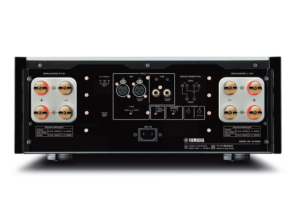 YAMAHA - M-5000/BP/ピアノ・ブラック（ステレオパワーアンプ）｛大型