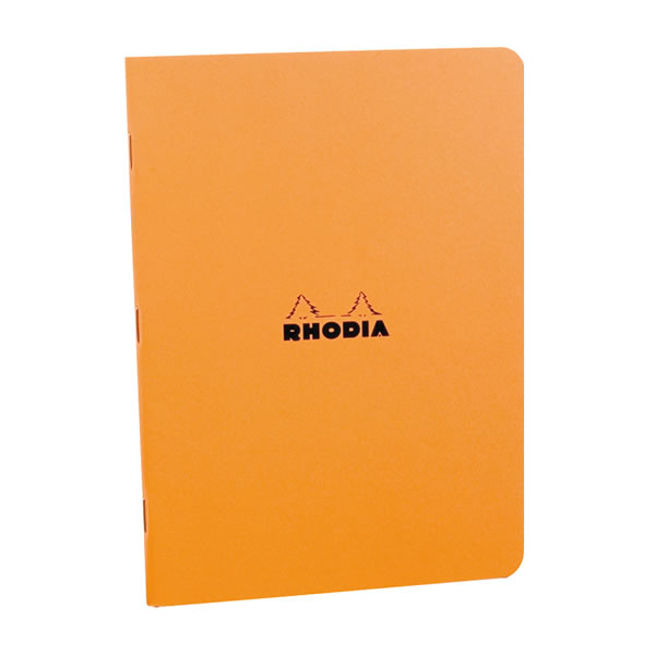 ロディア ホチキス留めノート オレンジ A5 横罫｜【ロディア/RHODIA
