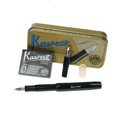 Kaweco カヴェコ カリグラフィーセット S ブラック CALIS-BK 1.5/2.3mm 正規輸入品 万年筆 KAWECO カヴェコ 万年筆 カリグラフィーセットS ブラック