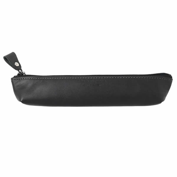 名入れ可】スリップオン ノワール プチペンケース ブラック｜スリップ