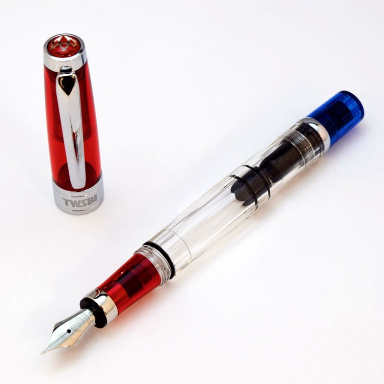 万年筆 TWSBI ツイスビー DIAMOND 580 ルビーレッド STUB Amazon | ツイスビー 万年筆 ダイヤモンド580 ルビーレッド