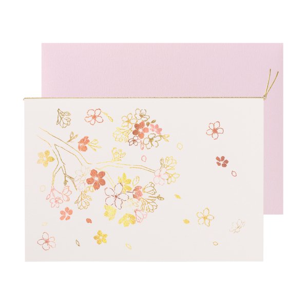 TSUTSUMU】 シャイニーサクラ 多目的/メッセージカード｜レター用品