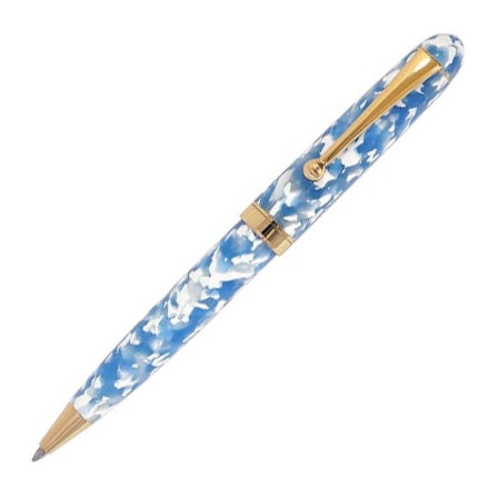 新品✨ ハンドメイド　ボールペン 大西製作所 手作り 【空色】 大西製作所 ボールペン アセテート 空とわた雲｜大西製作所 アイテム