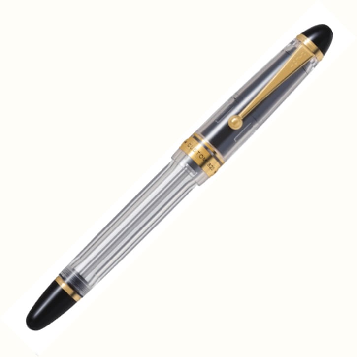 【中古】カスタム823 M(中字)ニブ 透明ブラック 万年筆 パイロット 14k 詳細ページ | 万年筆 ボールペンなど高級筆記具の販売・買取