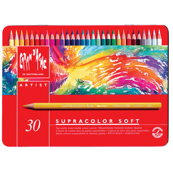 色鉛筆 80色木箱入り カランダッシュ スプラカラーソフト色鉛筆セット カランダッシュ 水彩色鉛筆 スプラカラーソフト 80色セット