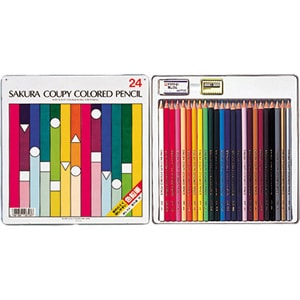 サクラクレパス クーピー色鉛筆 24色 ＜スタンダード＞｜【サクラ