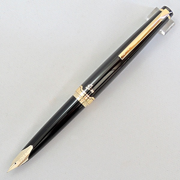 Pilot 万年筆 ELITE ロング チッピング ブラック