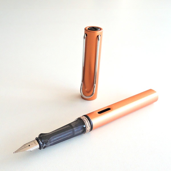 LAMY ラミー 万年筆 M 中字 アルスター ブロンズ L27BR-M 限定 正規輸入品 ラミー アルスター 万年筆 2022年限定モデル ホワイトシルバー M：中字