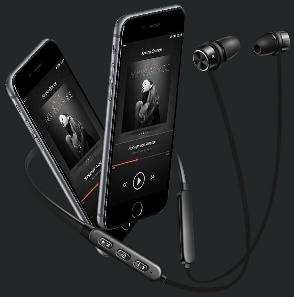 【送料無料・税込み】最新 Bluetooth ワイヤレスイヤホン X18 ブラック 赤 マグネット ヘッド i-phone android 最高 音質 ノイズキャンセル