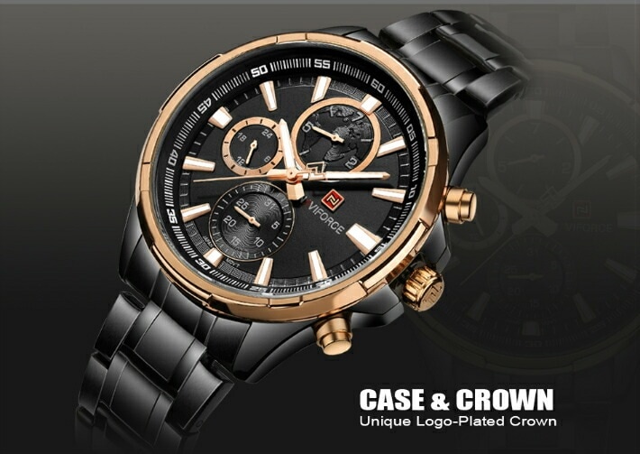 【送料無料・税込み】Naviforce TB-81191802 腕時計 お洒落 日本製クオーツ メンズ 重厚 高級 クール 流行 カレンダー Quartz watches 人気 売れてる ランキング