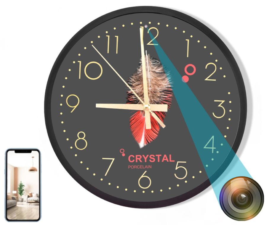 最新 正規品 4K 壁掛け時計型防犯カメラ TB-WCC 安心 見守り 防犯 監視 ネットワーク カメラ 1000mAh バッテリー内蔵 マイクロSDカードで記録 動体検知 高画質 録画 録音 長時間 証拠 記録 時計 スパイ 隠し 小型 人気 ランキング