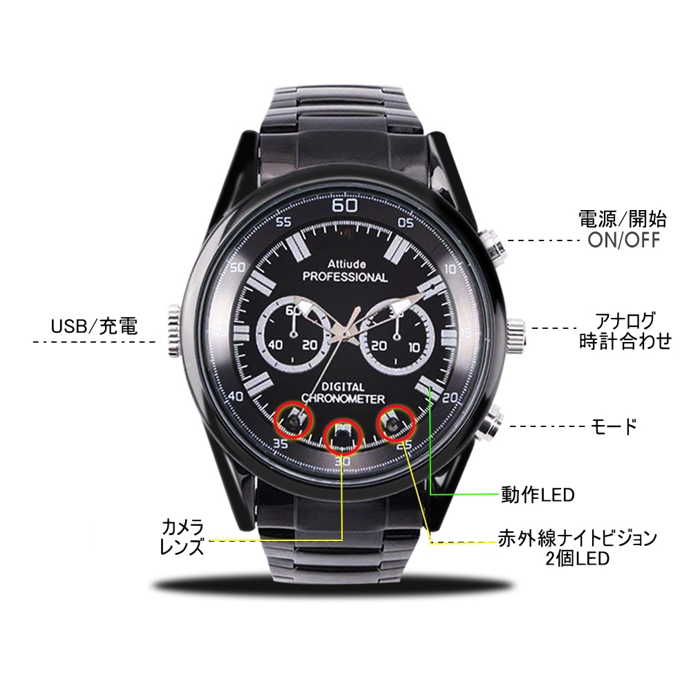 送料無料・税込み】 最新 TBT-11 腕時計 型 カメラ 32GB 赤字覚悟