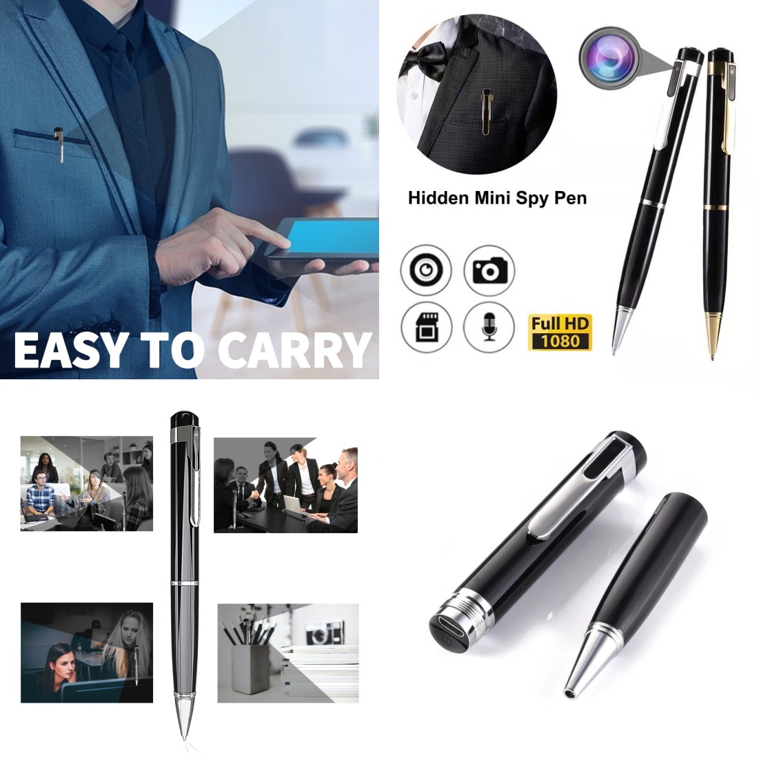 高画質のボールペン型隠しカメラTB-V7pen