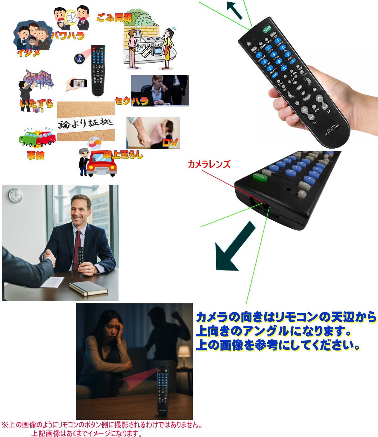 最新 正規品 4K リモコン型防犯カメラ TB-RC1 安心 見守り 防犯 監視 ネットワーク カメラ 500mAh バッテリー内蔵 マイクロSDカードで記録 動体検知 高画質 録画 録音 長時間 証拠 記録 スパイ 隠し防犯カメラ 小型 人気 ランキング