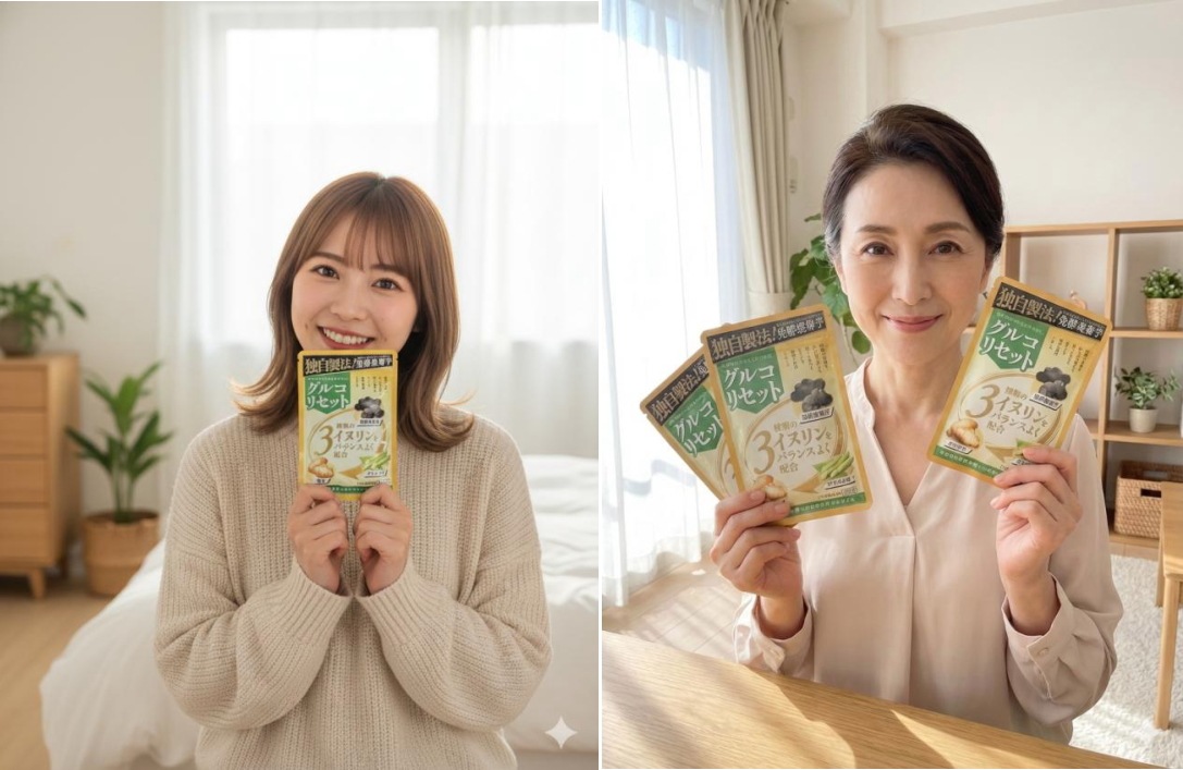 【2026年新発売 当店オリジナル国内製造正規品】グルコリセット 2袋セット 240粒 60～120日分 宮崎県産 発酵黒菊芋 菊芋 サプリ イヌリン 70000mg 高配合 サラシア 桑の葉 サトウキビ 食物繊維 国産 240粒 錠剤 健康 美容 サプリメント 【GMP認定工場製造】