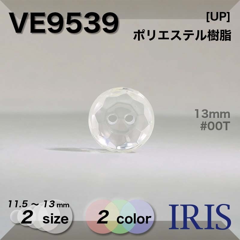 �ݥꥨ���ƥ������ ɽ��2�ķ�ܥ��� VE9539 13/11.5mm #00K/00T 