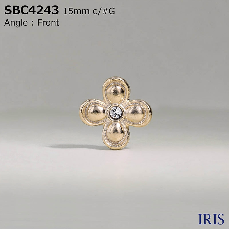 *���饹/�ϥ��᥿���� Ⱦ�ݥ���­�ܥ��� SBC4243 15/12mm #AG/BN/G/N 