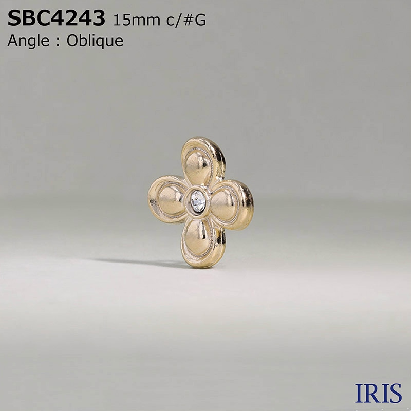 *���饹/�ϥ��᥿���� Ⱦ�ݥ���­�ܥ��� SBC4243 15/12mm #AG/BN/G/N 