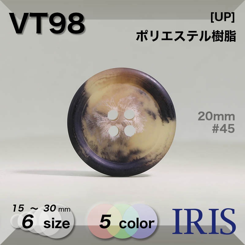 �ݥꥨ���ƥ������ ɽ��4�ķ�ܥ��� VT98 30/25/23/20/18/15mm #01/09/41/45/47 