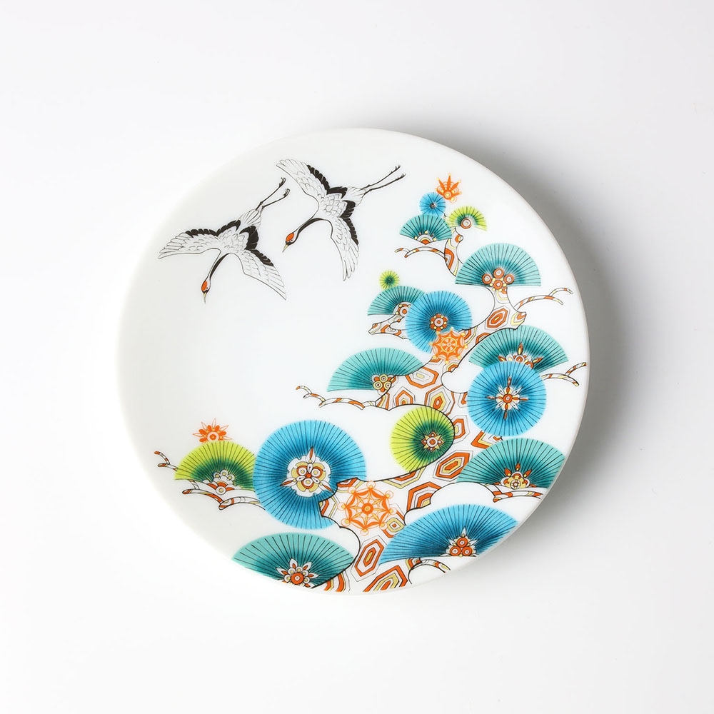 松と鶴 小皿 | plate 皿 | irobiyori