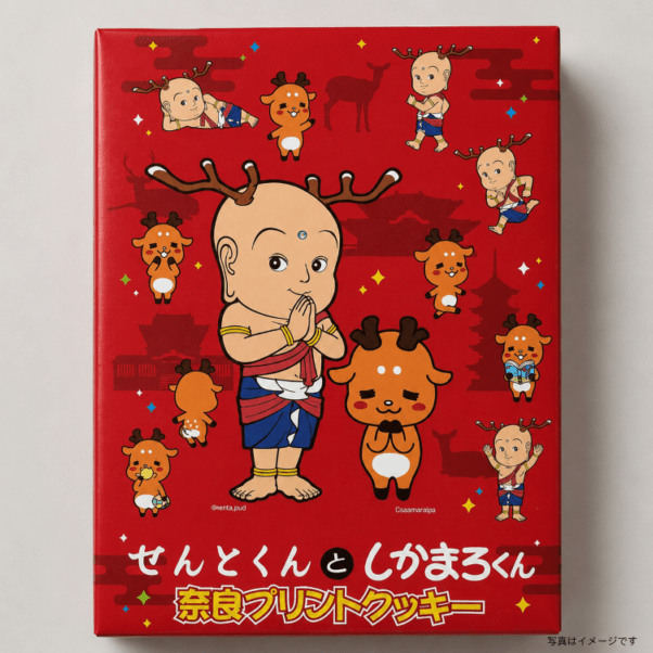 芳月堂】せんとくんとしかまろくん奈良 プリントクッキー | 土産