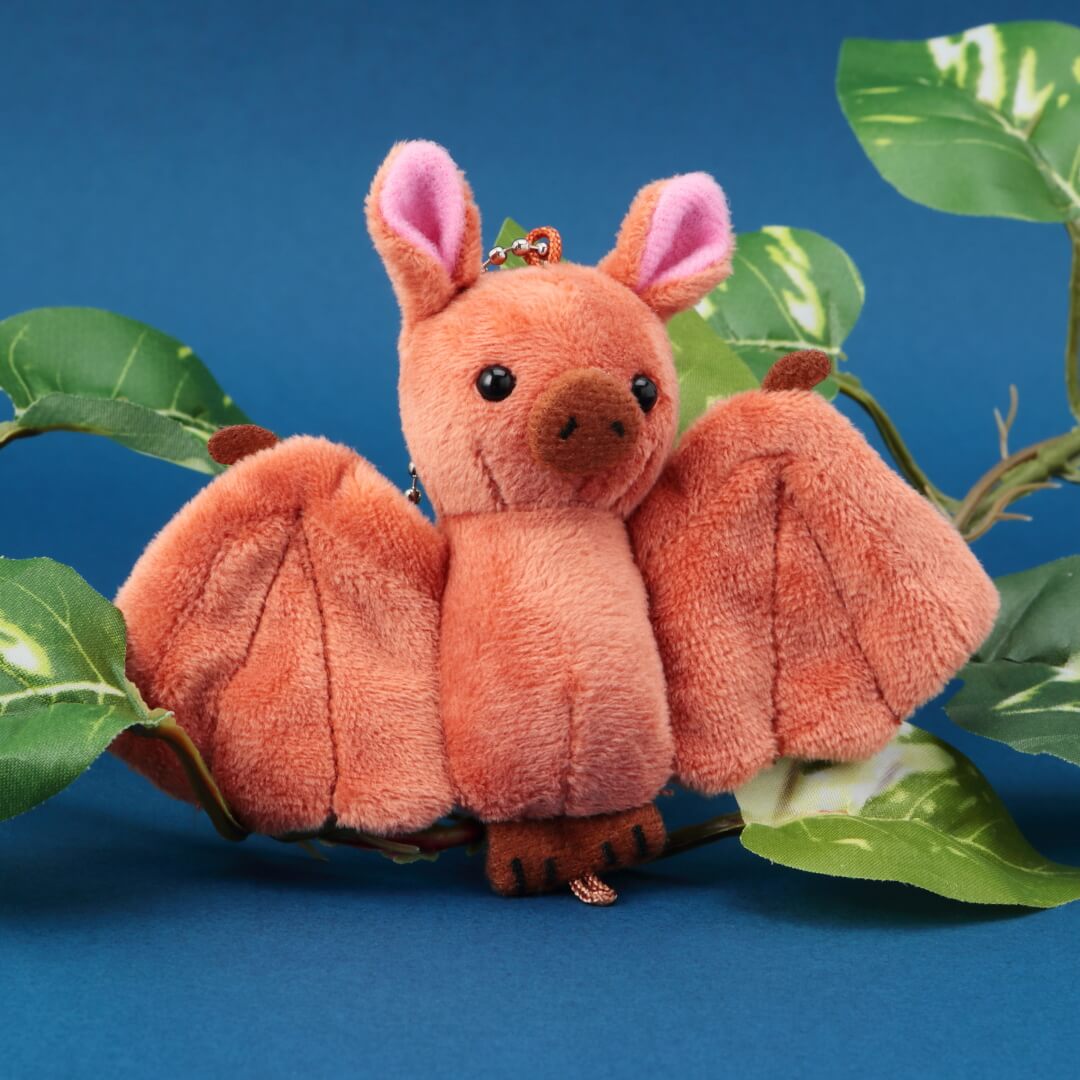 天王寺動物園オリジナル】 マスコットキーチェーン コウモリ